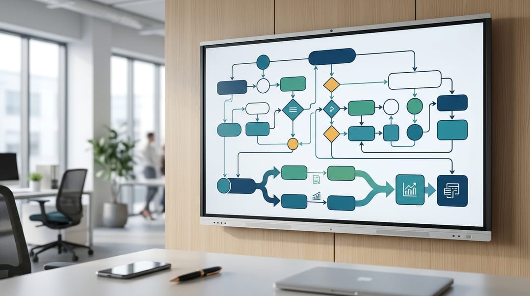 Flowchart diagram showing a decision tree for Thai CFOs: Project < 100k THB routes to RD 200% Tax Deduction. Project > 1M THB routes to BOI SME Upgrade Measure (50% Corporate Tax Exemption for 3 years). Shows a hybrid path where frontend apps use RD and core ERP uses BOI.