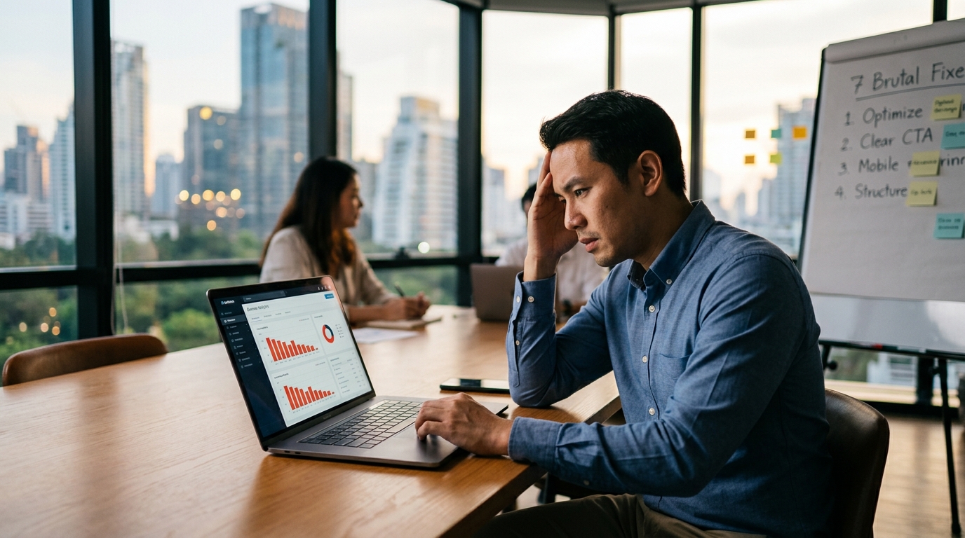 Why Your 300K Website Generates Zero Leads: 7 Brutal Fixes for Thai SMBs