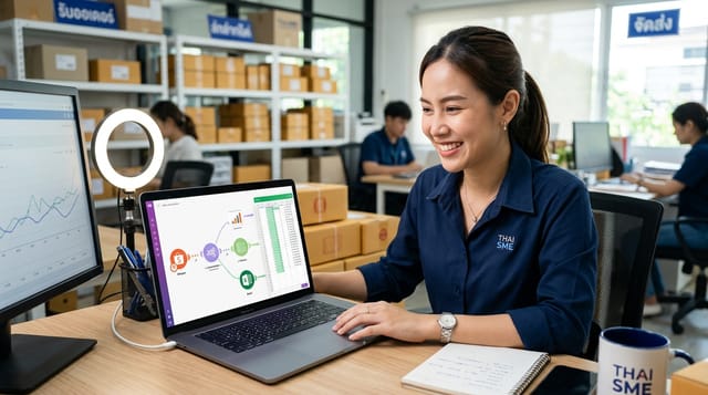 No-Code Automation 2026 for Thai SMEs: Stop Shopee to Excel
