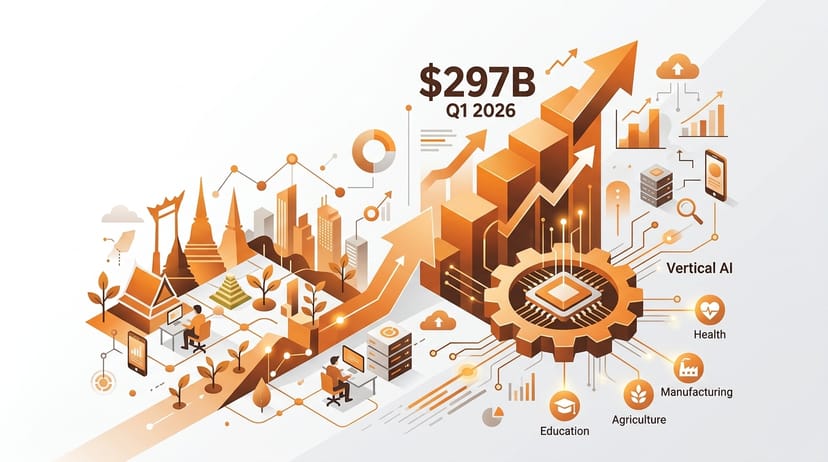 Decrypting the $297B Q1 2026 Funding Record: The Pivot to Vertical AI and Thailand's Hidden Advantage