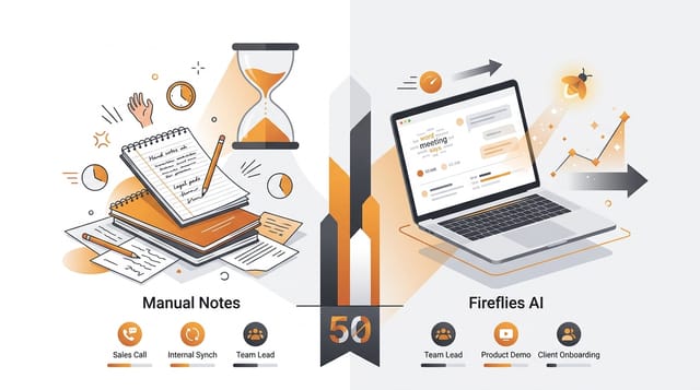 Fireflies AI vs Manual Notes: Results from 50 Meetings