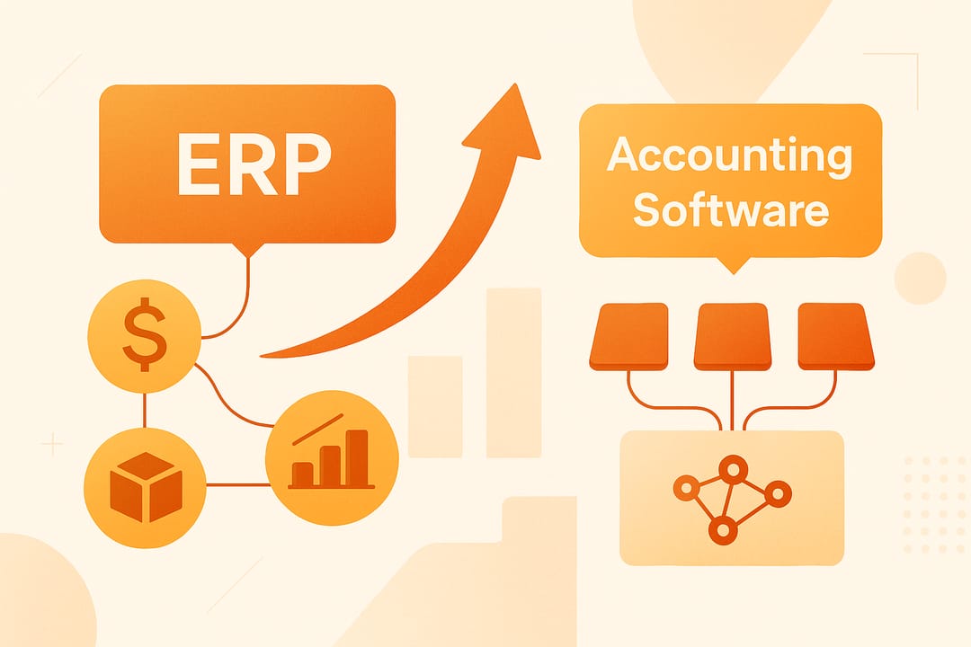 ERP กับ Accounting Software: รวมการเงิน ฝ่ายขาย และคลังสินค้า