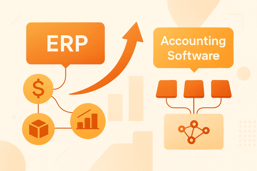 ERP vs Accounting Software: When Finance, Sales, and Inventory Need One System