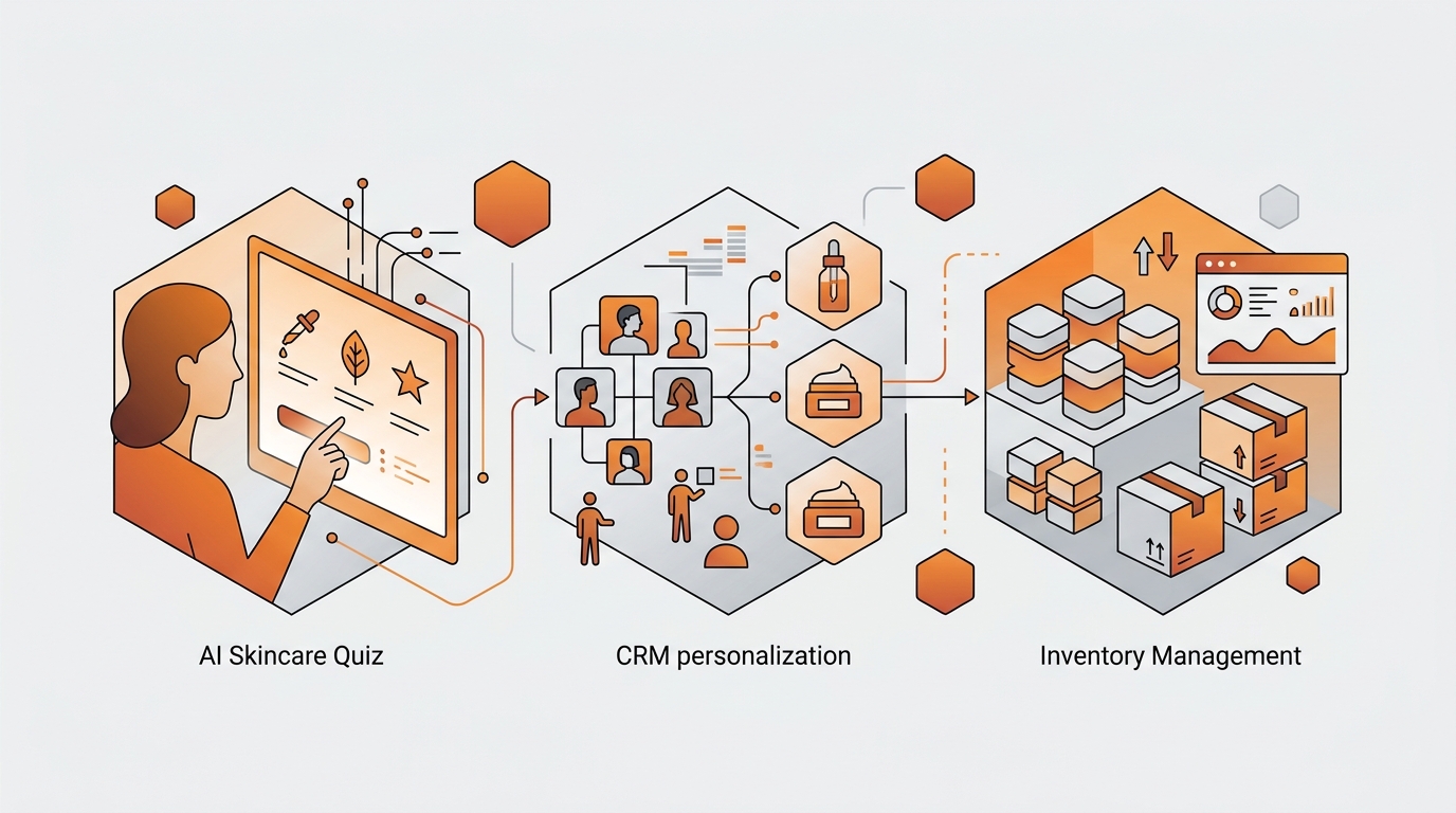 คู่มือใช้ AI แบรนด์เครื่องสำอาง: ตั้งแต่ควิซผิว CRM จนถึงสต๊อกสินค้า