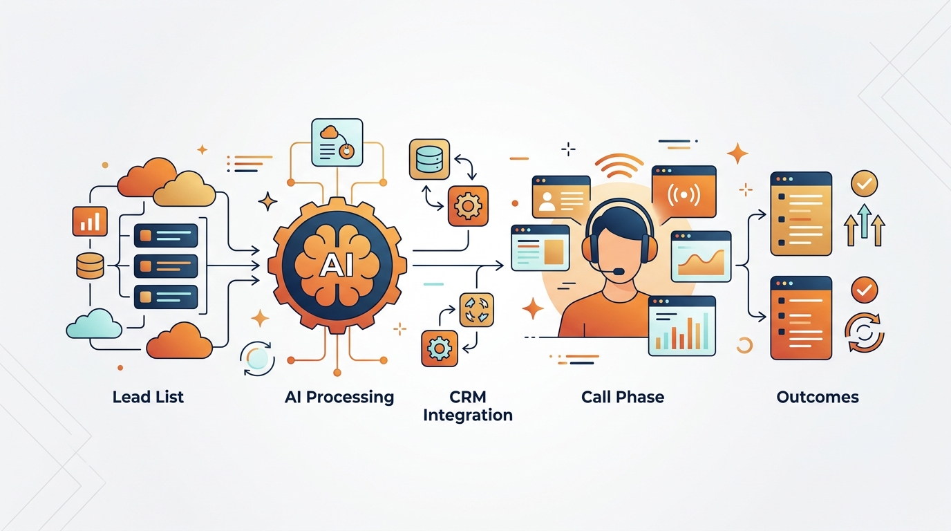 วิธีสร้าง Workflow ให้ AI Telesales ทำงานจริง: จากรายชื่อลูกค้าถึงการปิดการขาย