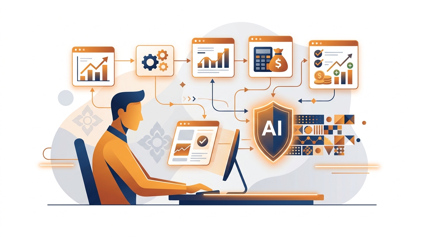 คู่มือการใช้ AI ปรับปรุงกระบวนการทำงาน: ลดข้อผิดพลาดและวัดผลกำไร (ai business process improvement steps)