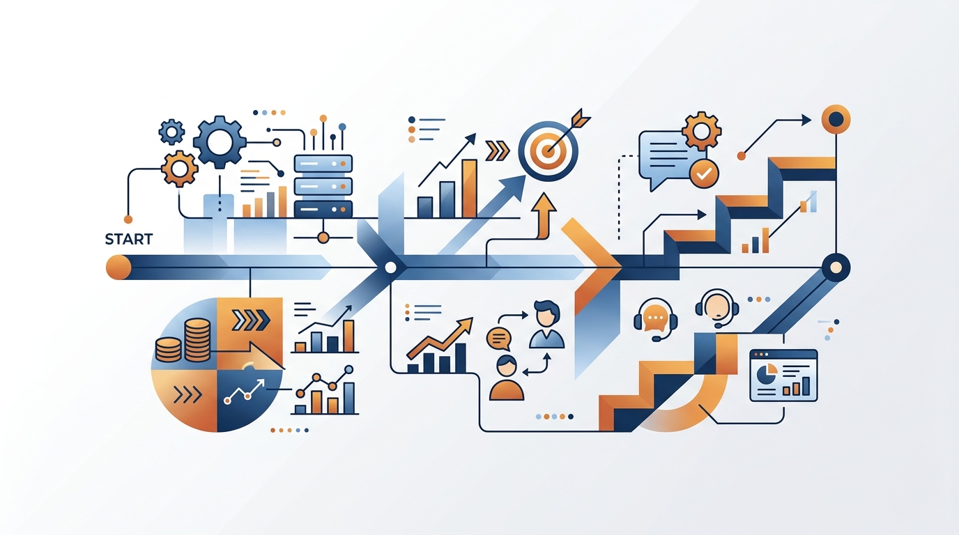 How to Build a Practical AI Roadmap for Business: Operations, Sales, and Support (90-Day Plan)