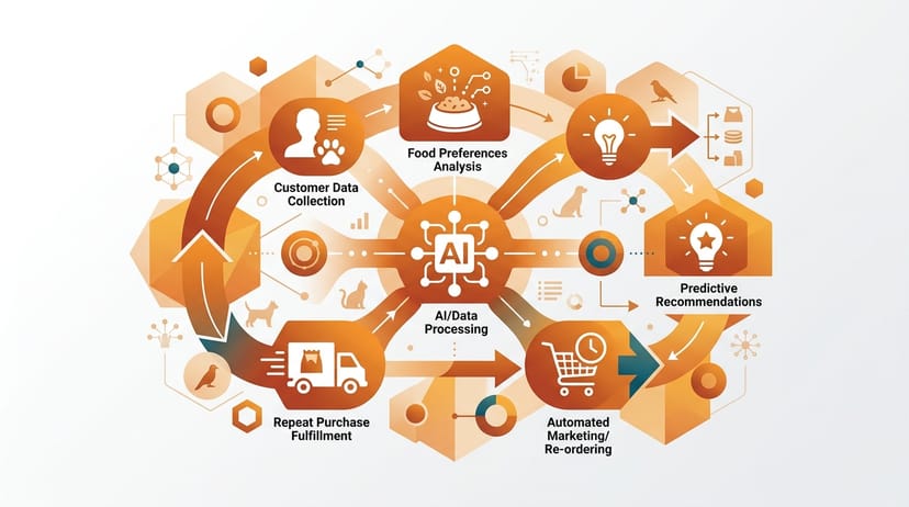 How Pet Shops Map AI Workflows for Repeat Purchases and Food Recommendations