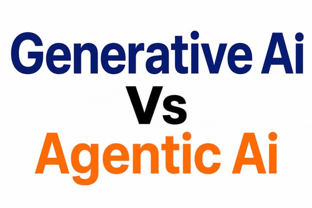 Generative AI vs Agentic AI: Key Differences Explained