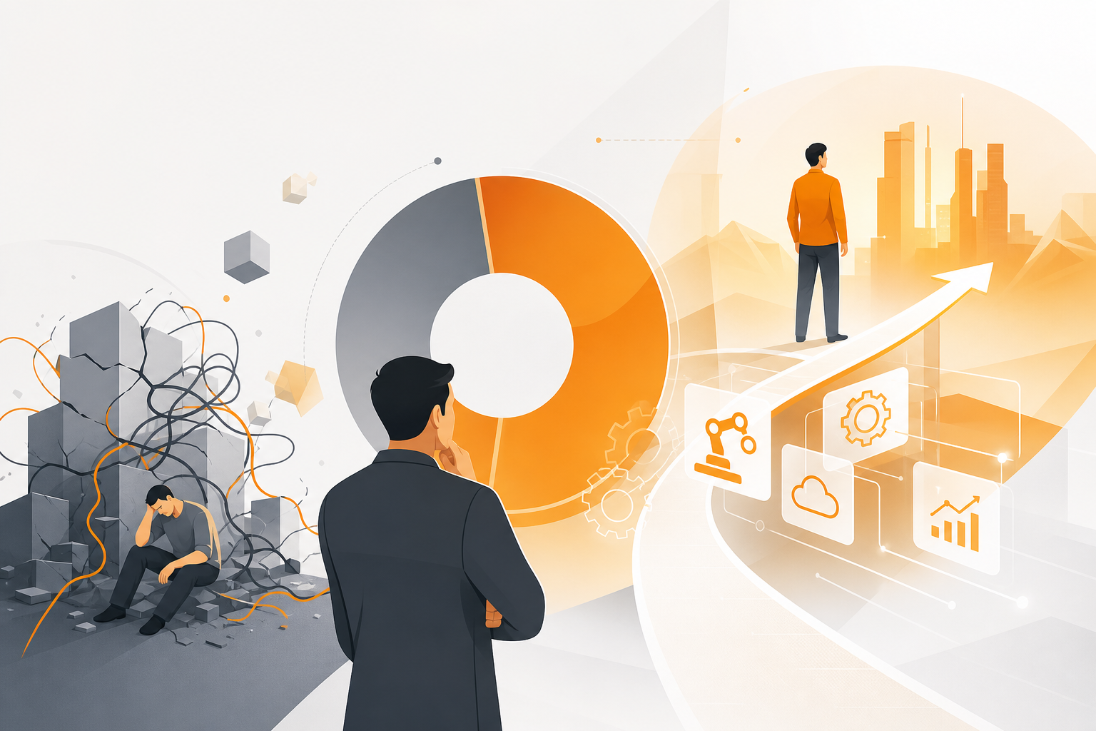 ทำไม 70% ของโปรเจกต์ Digital Transformation ถึงล้มเหลว: 5 บทเรียนสำคัญสำหรับธุรกิจไทย
