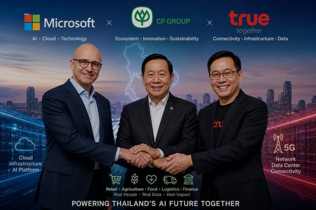 Microsoft, CP & True Launch AI-First Thailand: Data Ready