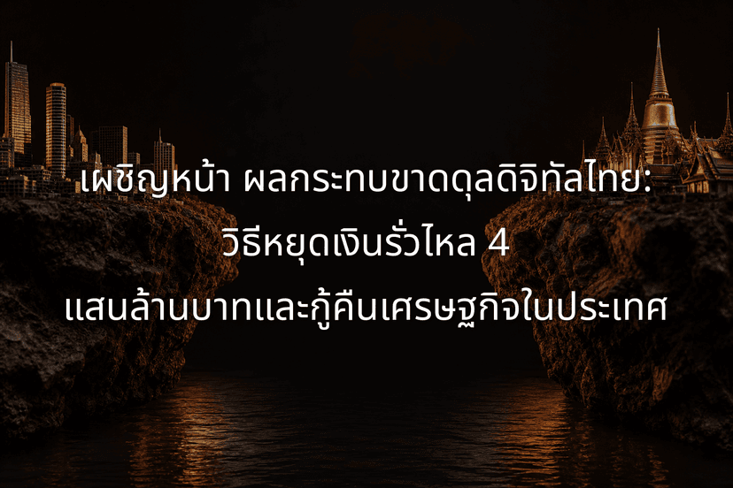 Confronting the Thailand Digital Deficit Impact: How to Reclaim 400 Billion Baht for Local Growth