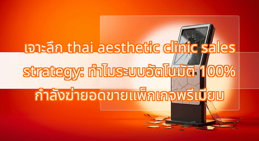 Why Fully Automated Reception Kiosks Kill Your Thai Aesthetic Clinic Sales Strategy