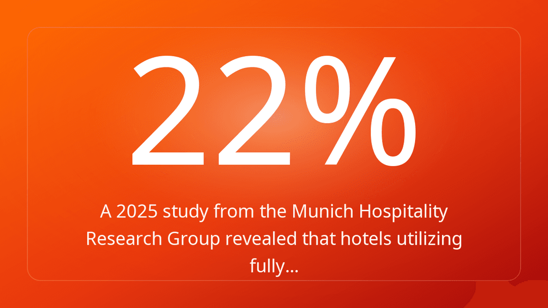 A 2025 study from the Munich Hospitality Research Group revealed that hotels utilizing fully…