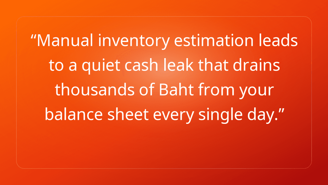 Manual inventory estimation leads to a quiet cash leak that drains thousands …