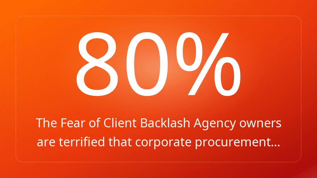 The Fear of Client Backlash Agency owners are terrified that corporate procurement…