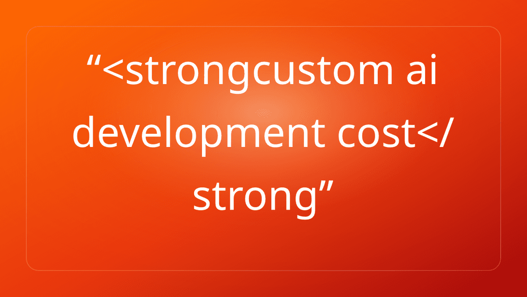 Custom AI development cost in Thailand 2026 — pricing breakdown