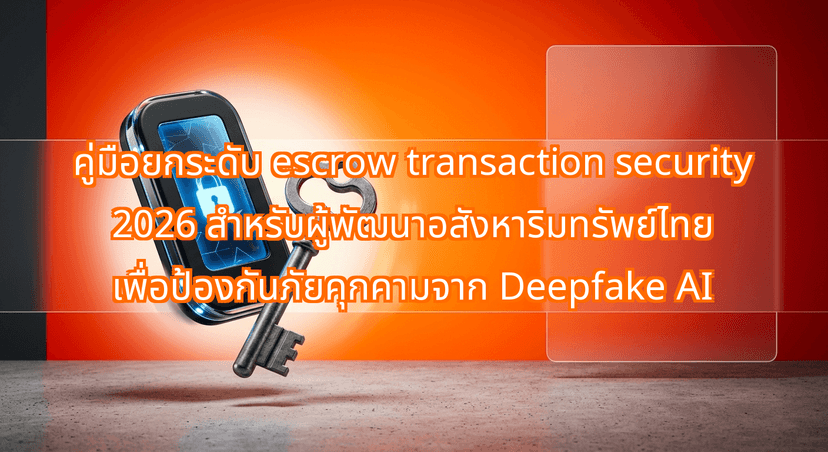 Shielding High-Value Assets: The Escrow Transaction Security 2026 Playbook for Thai Property Developers Against Deepfake Scams