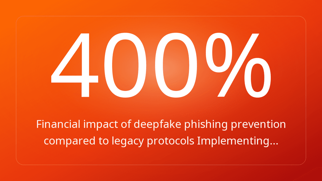 Financial impact of deepfake phishing prevention compared to legacy protocols Implementing…