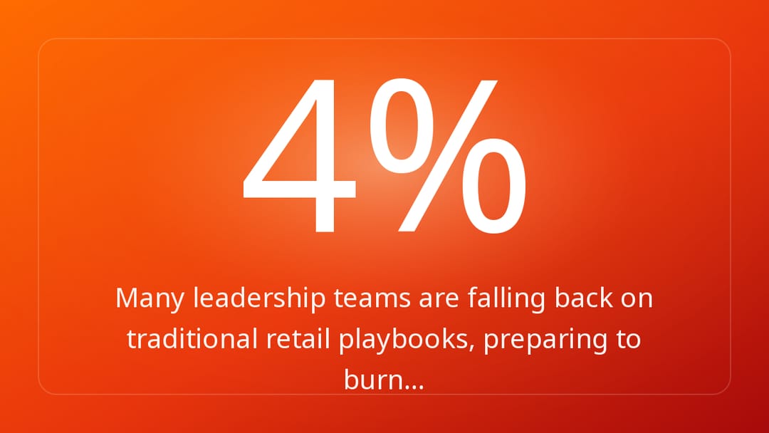Many leadership teams are falling back on traditional retail playbooks, preparing to burn…