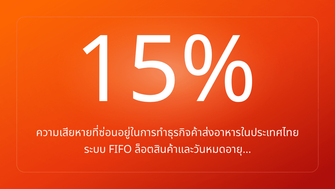ความเสียหายที่ซ่อนอยู่ในการทำธุรกิจค้าส่งอาหารในประเทศไทย ระบบ FIFO ล็อตสินค้าและวันหมดอายุ…