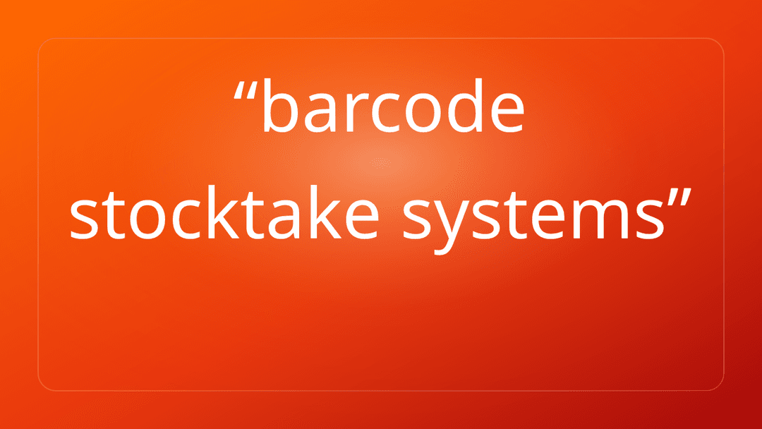 barcode stocktake systems