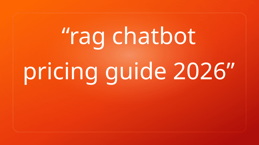 rag chatbot pricing guide 2026