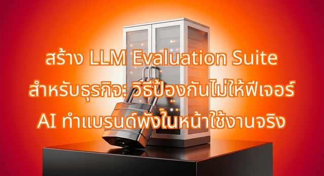 สร้าง LLM Evaluation Suite สำหรับธุรกิจ: วิธีป้องกันไม่ให้ฟีเจอร์ AI ทำแบรนด์พังในหน้าใช้งานจริง