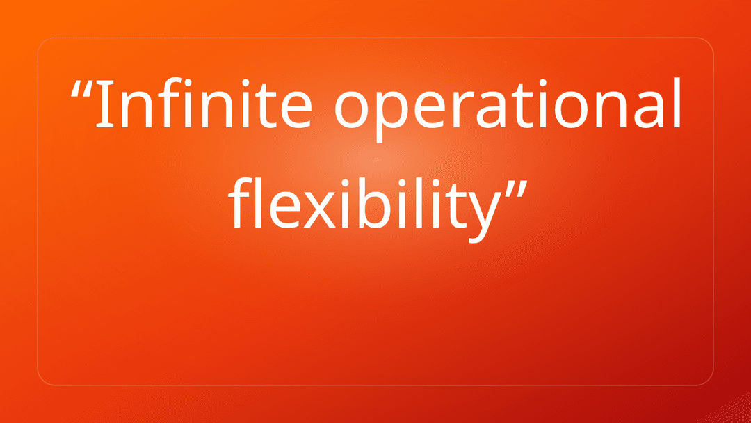 Infinite operational flexibility