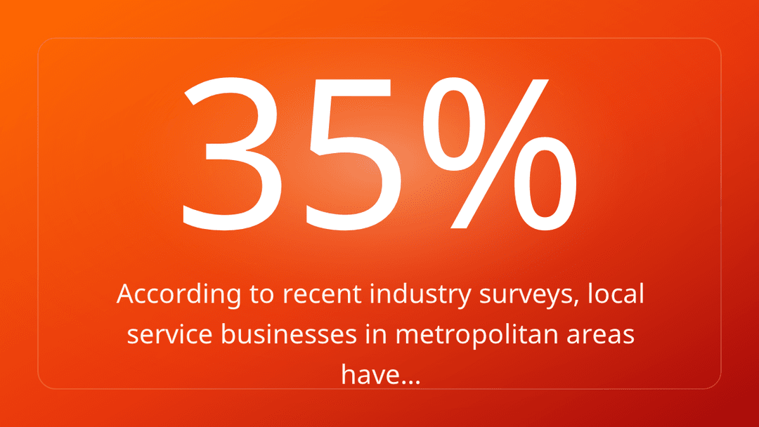 According to recent industry surveys, local service businesses in metropolitan areas have…