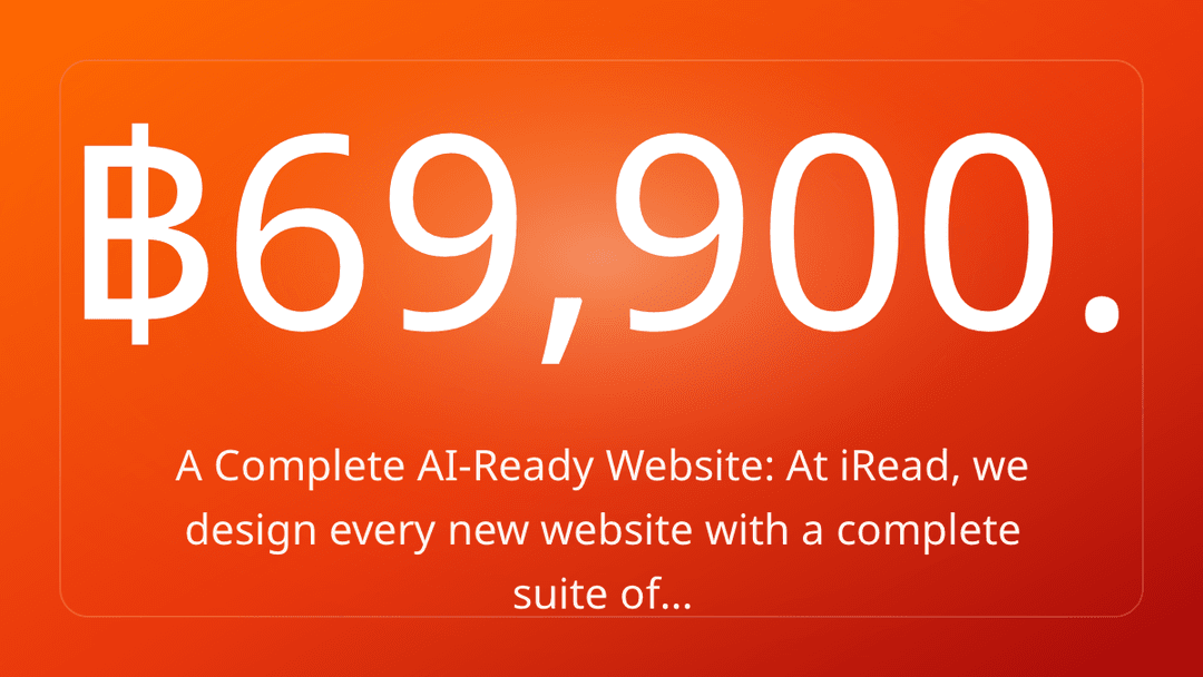 A Complete AI-Ready Website: At iRead, we design every new website with a complete suite of…