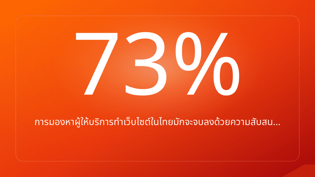 การมองหาผู้ให้บริการทำเว็บไซต์ในไทยมักจะจบลงด้วยความสับสน…
