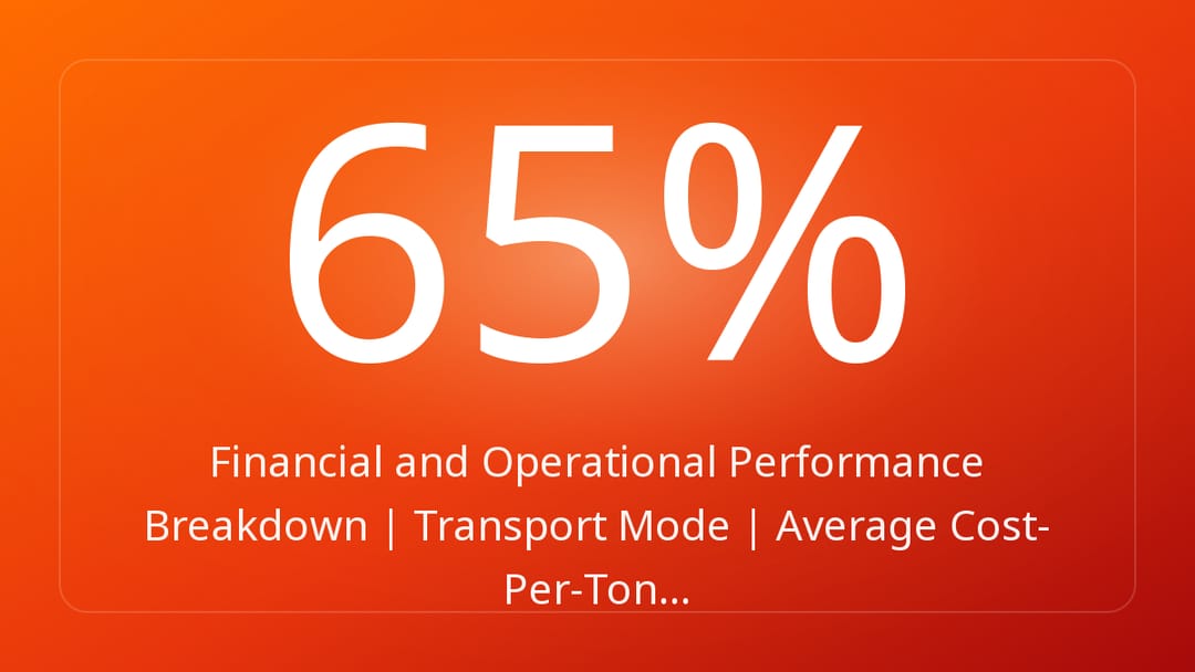 Financial and Operational Performance Breakdown | Transport Mode | Average Cost-Per-Ton…