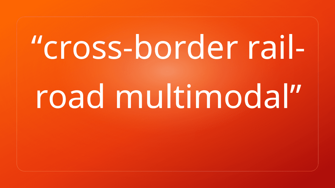 cross-border rail-road multimodal
