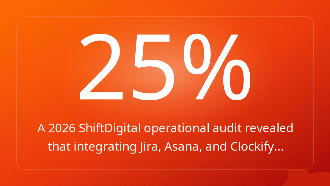 A 2026 ShiftDigital operational audit revealed that integrating Jira, Asana, and Clockify…