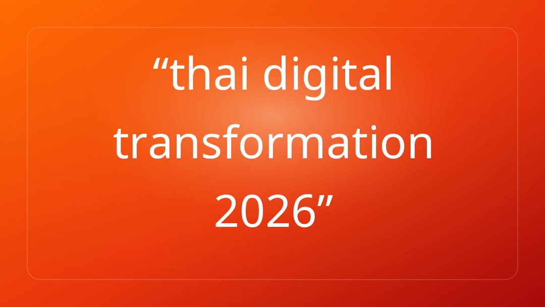 thai digital transformation 2026