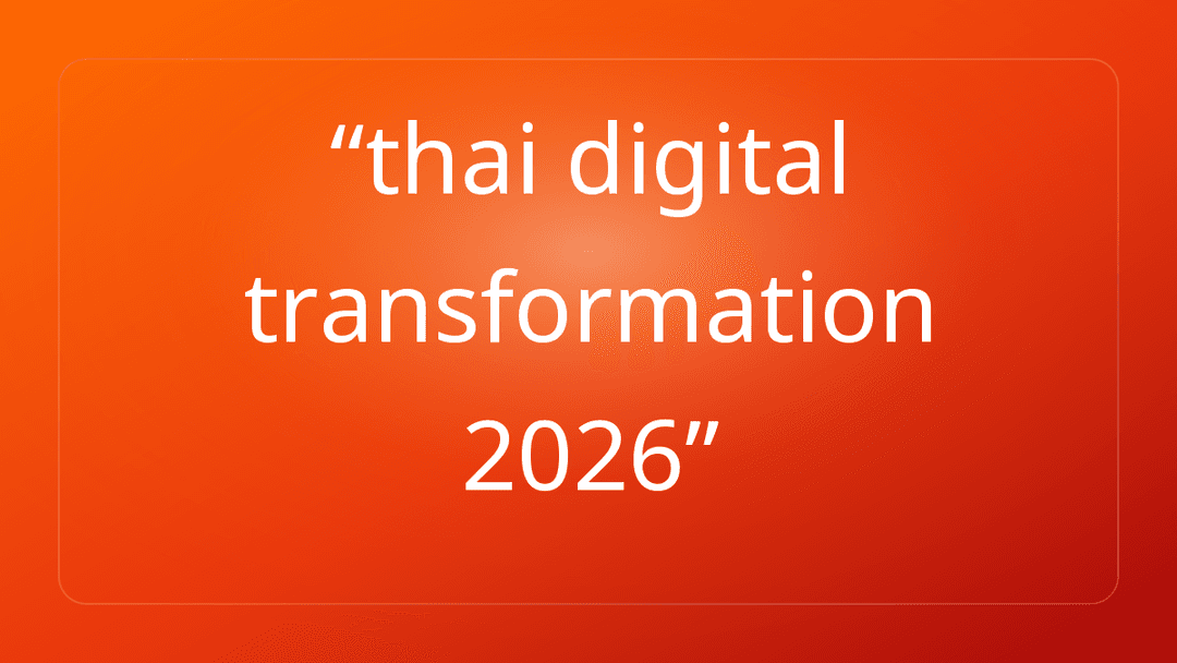 thai digital transformation 2026