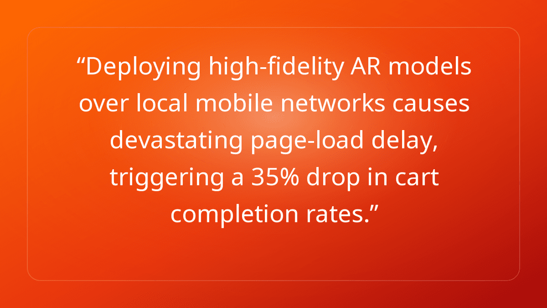Deploying high-fidelity AR models over local mobile networks causes devastati…
