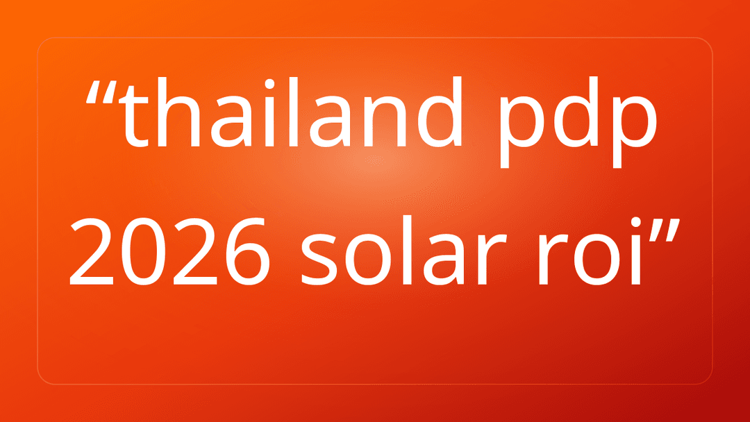 thailand pdp 2026 solar roi