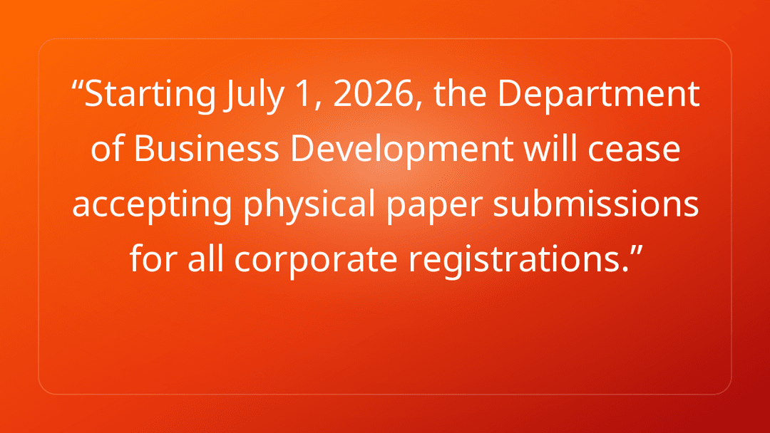 Starting July 1, 2026, the Department of Business Development will cease acce…