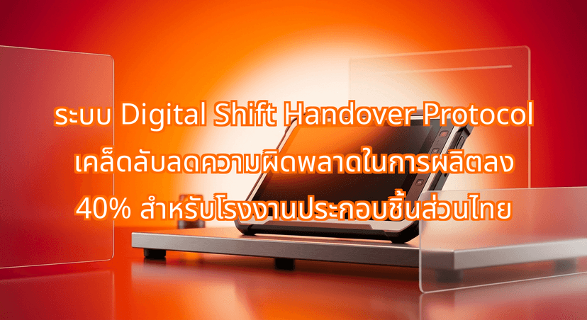 How a Digital Shift Handover Protocol Cuts Thai Assembly Floor Errors by 40%