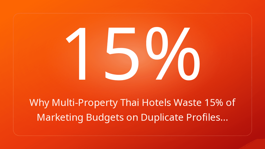 Why Multi-Property Thai Hotels Waste 15% of Marketing Budgets on Duplicate Profiles…