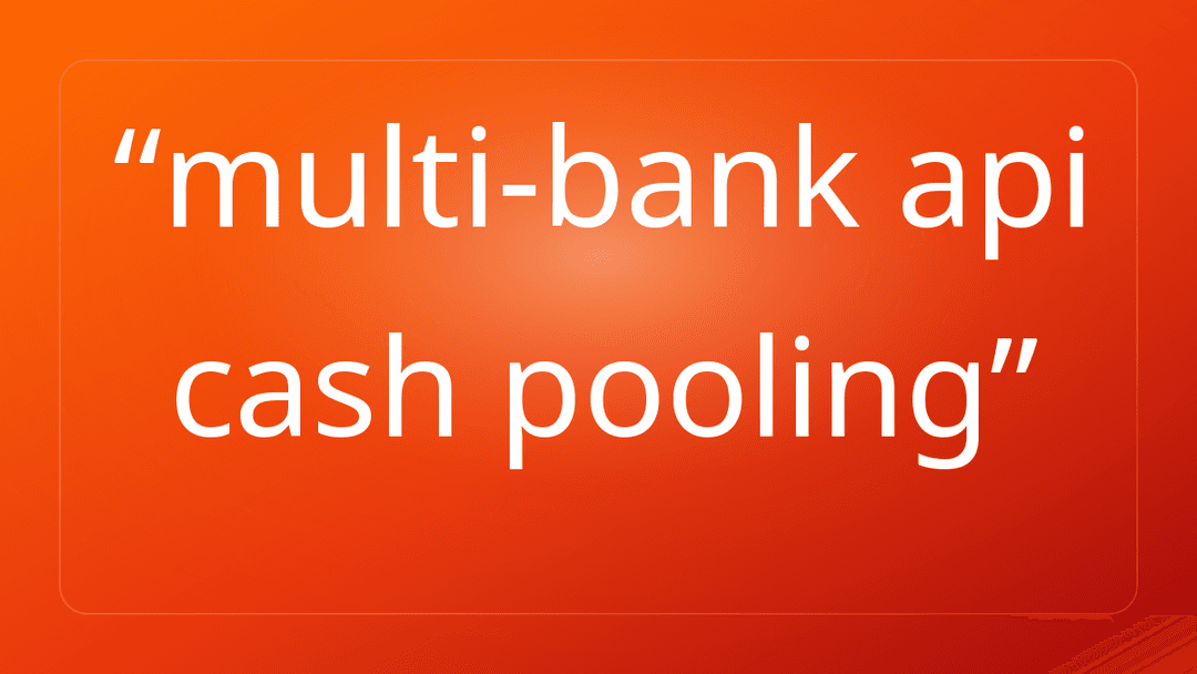 multi-bank api cash pooling