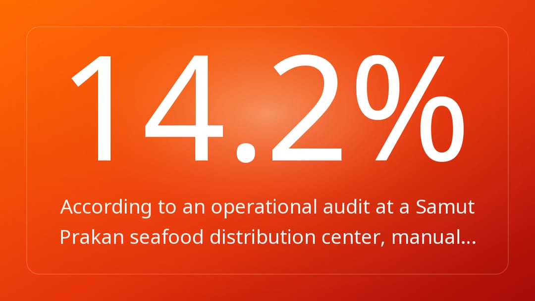 According to an operational audit at a Samut Prakan seafood distribution center, manual…
