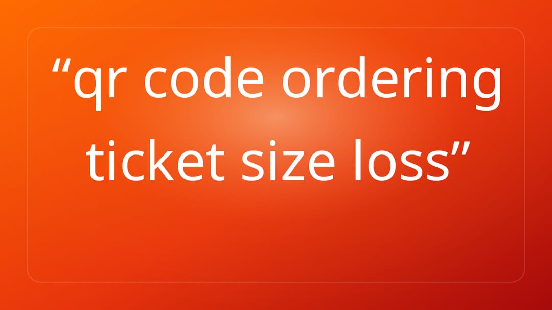 qr code ordering ticket size loss