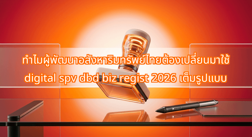 Why Thai Property Developers Are Shifting to Fully Digital SPVs via DBD Biz Regist in 2026