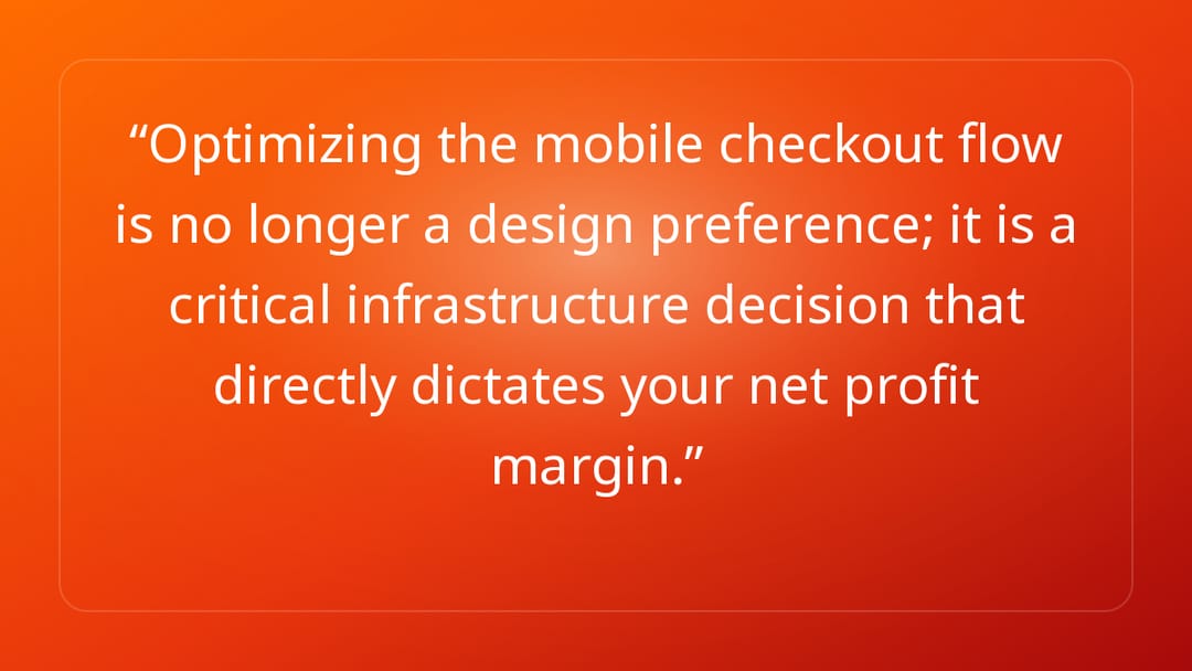 Optimizing the mobile checkout flow is no longer a design preference; it is a…