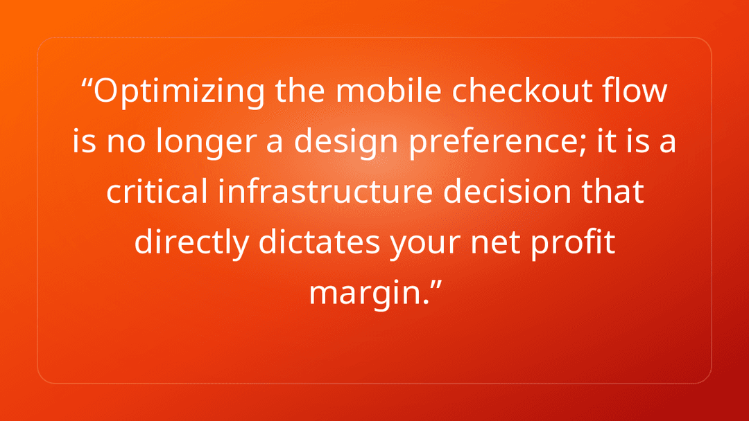 Optimizing the mobile checkout flow is no longer a design preference; it is a…