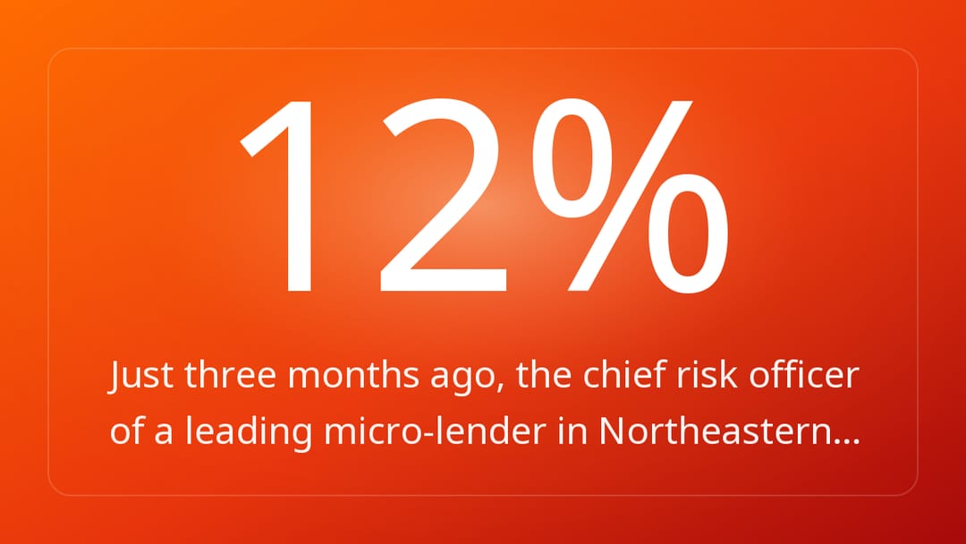Just three months ago, the chief risk officer of a leading micro-lender in Northeastern…