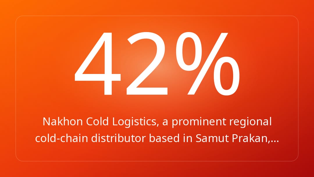 Nakhon Cold Logistics, a prominent regional cold-chain distributor based in Samut Prakan,…